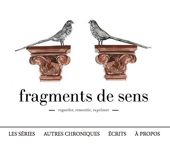 Article sur mon travail dans le blog « fragments de sens »